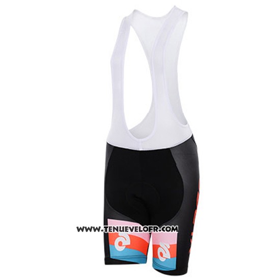 Maillot Ciclismo Femme To The Fore Noir et Blanc Manches Courtes et Cuissard